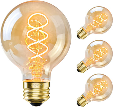 E26 Dimmable G25/G80 Globe 6W LED Vintage Edison Light Bulbs 60W Equivalent