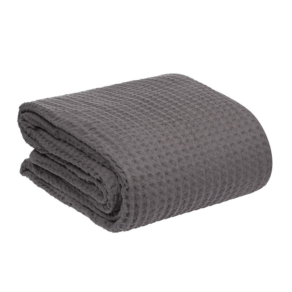 100% Combed Cotton Blanket- King Size Bed Blankets- Warm Soft All Season Breathable Lightweight Summer Blankets