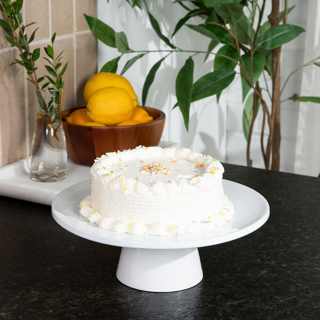 THE Cake Stand, 10 Inch Ceramic Pedestal Dessert Stand, Periwinkle