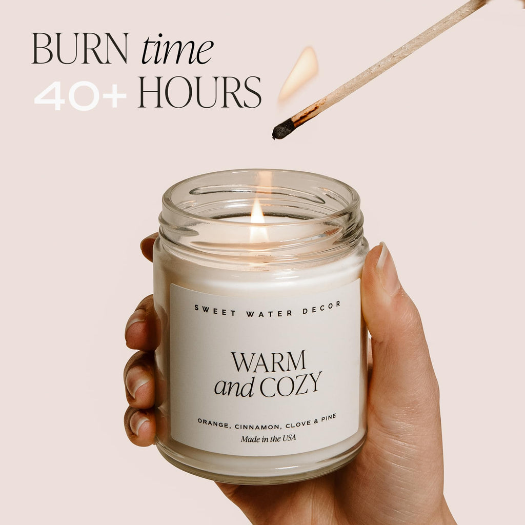 Cinnamon Roll Candle, 9oz Clear Jar, Fall Scent