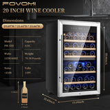 Wine Fridge,52-bottle Wine Cooler Refrigerators Freestanding Wine Refrigerator