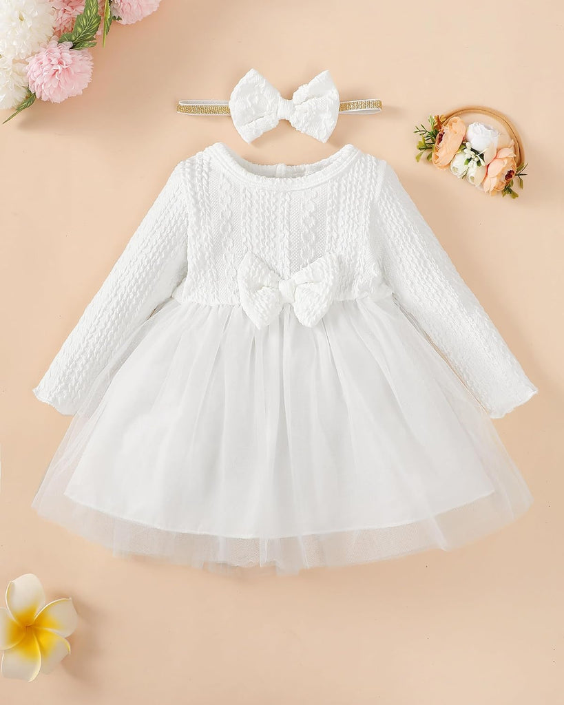 Toddler Baby Girl Dress Infant Girl Clothes Outfits Tulle Dresses Princess Wedding Dress for Baby Girls to 3 Year