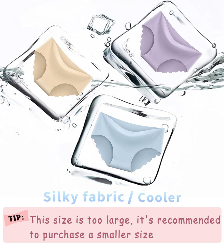 Teen Girls Seamless Underwear Tagless Soft Panties Full Coverage