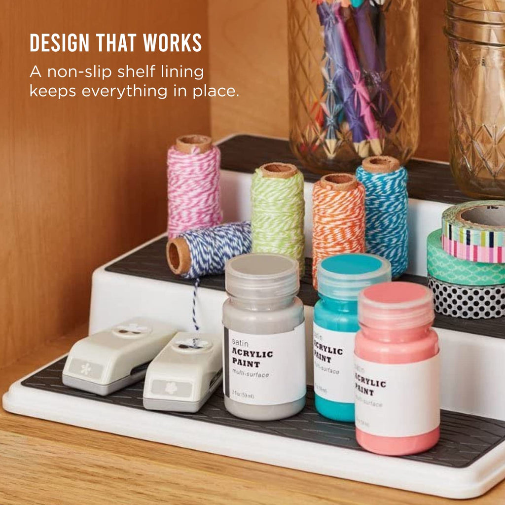 Cabinet Spice Rack Organizer, 10 Inch Tiered Shelf Riser Cabinets, Pantry, and Countertop - Holds Spices