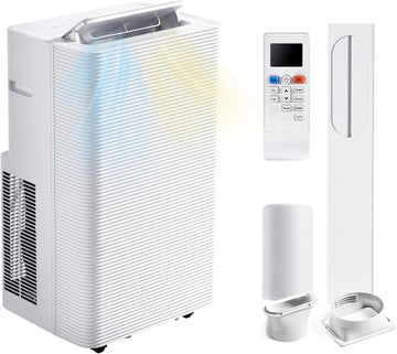 12000BTU Portable Air Conditioner with Heater, 5-in-1 Portable AC Unit with Cooling & Heating