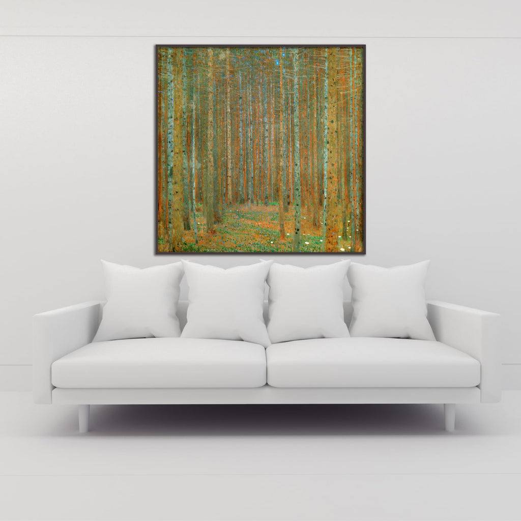 Gustav Klimt Canvas Wall Art - Fir Forest Poster - Historical And Cultural Illustration Pictures - Landscape Wall