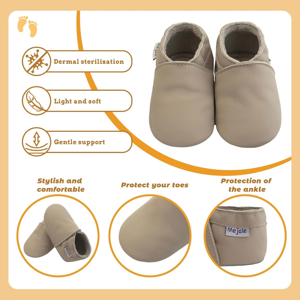 Baby Infant Toddler Shoes Slip-on Soft Sole Leather Moccasins Pre-Walkers
