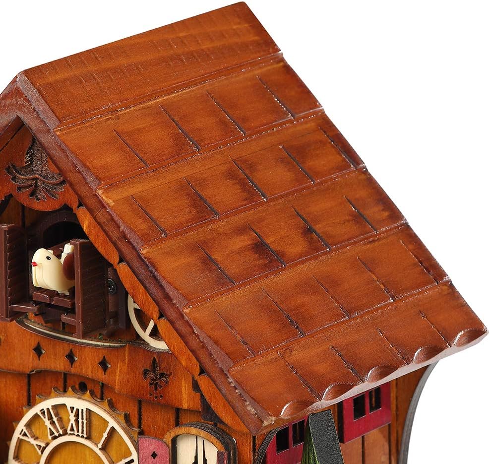 Kintrot Cuckoo Clock Handcrafted Traditional Black Forest Wood Clock Wall Decor