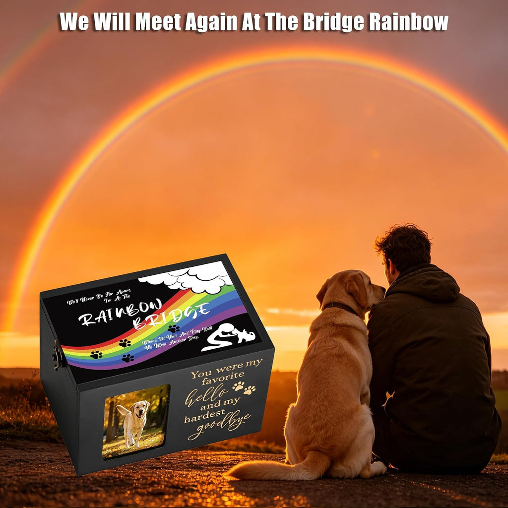 Pet Memorial Urns for Dogs or Cats Ashes with Photo Frame
