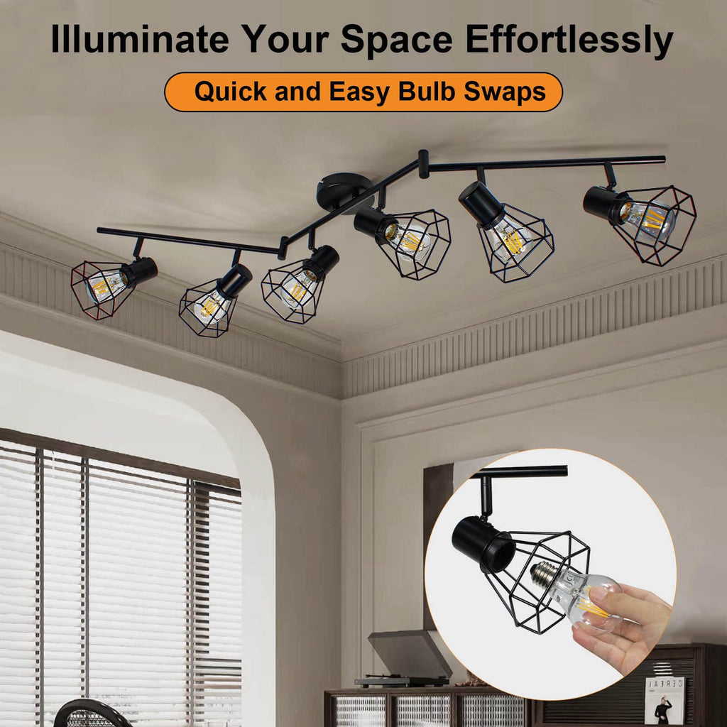 Track Lighting, Directional Rotatable Ceiling Light Fixture