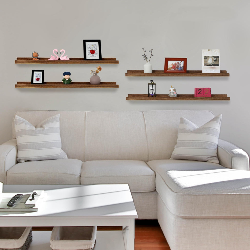 Picture Ledge Shelf, Floating Shelves for Wall, Photo Shelves With Lip
