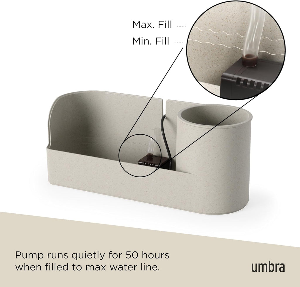 Stream Water Fountain for Tabletop Desktop - Soothing and Calming Zen or Office, Sand