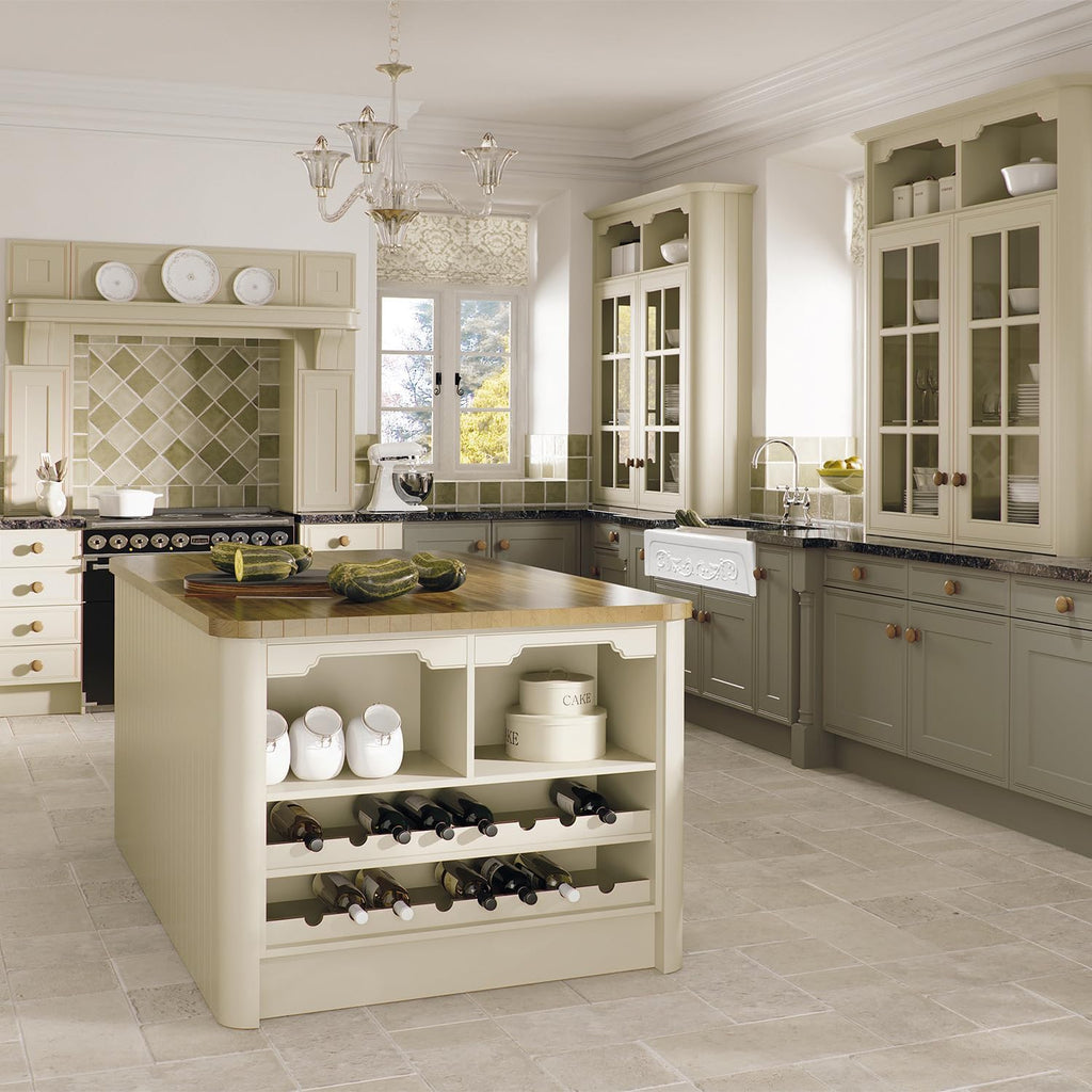 Kitchen Sink; 33" Fireclay Farmhouse Sink, Reversible Apron-Front with Vine Design and Beveled Front, White