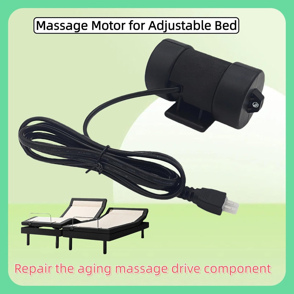 ZYT-36S-42 Adjustable Bed Massage Motor Replacement for Head & Foot Areas - 24V, 2500 RPM, Easy Installation, Fits