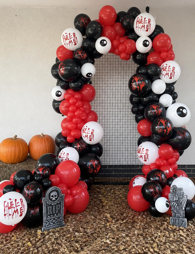 Scary Bloody Halloween Balloon Garland Arch Kit, Halloween Decor