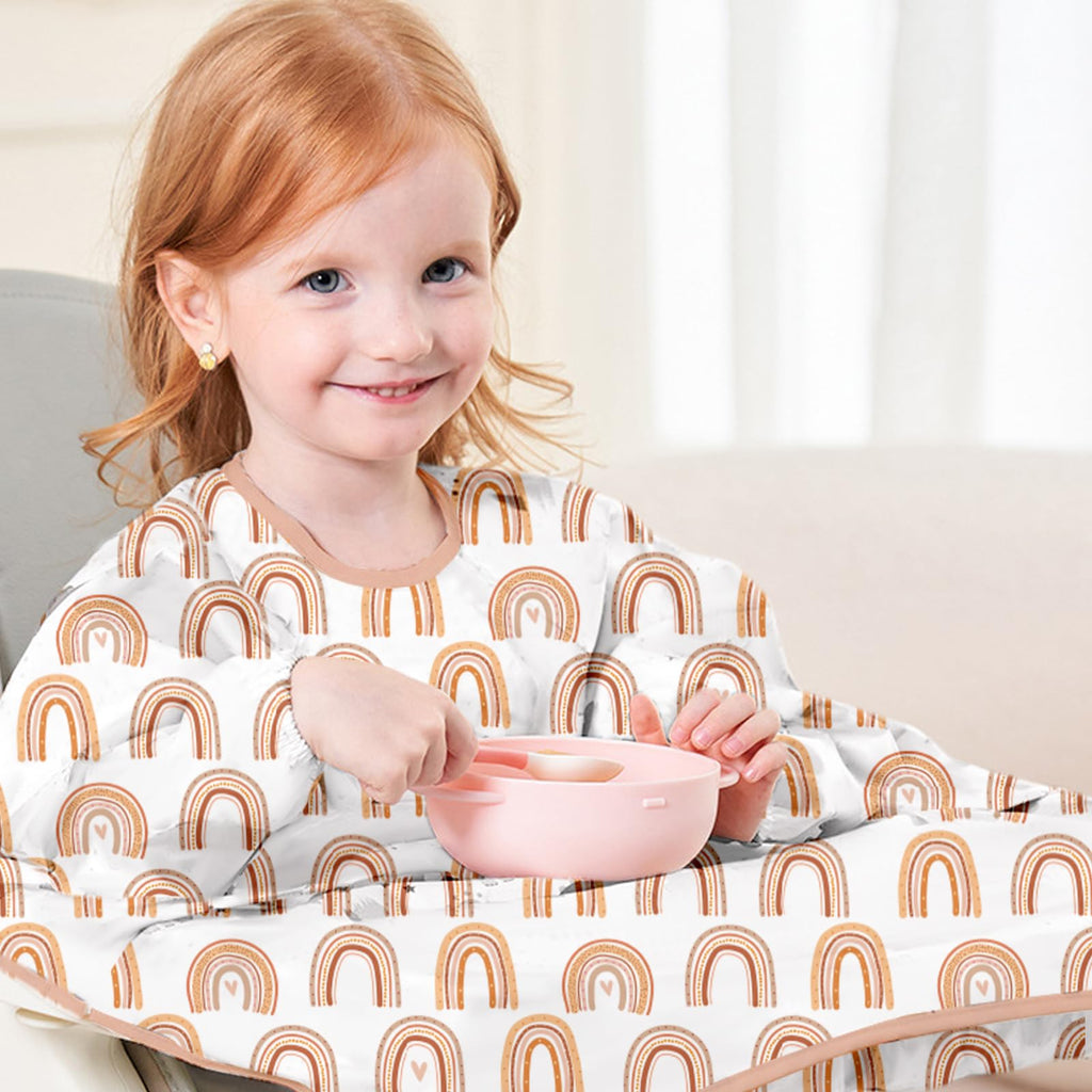 2Pack Baby Long Sleeve Full Coverage Bibs For Eating