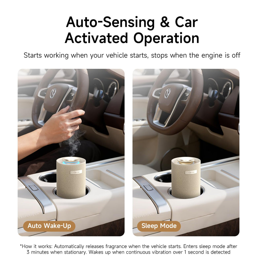 Waterless Essential Oil Diffuser & Car, Cordless Portable Diffuser