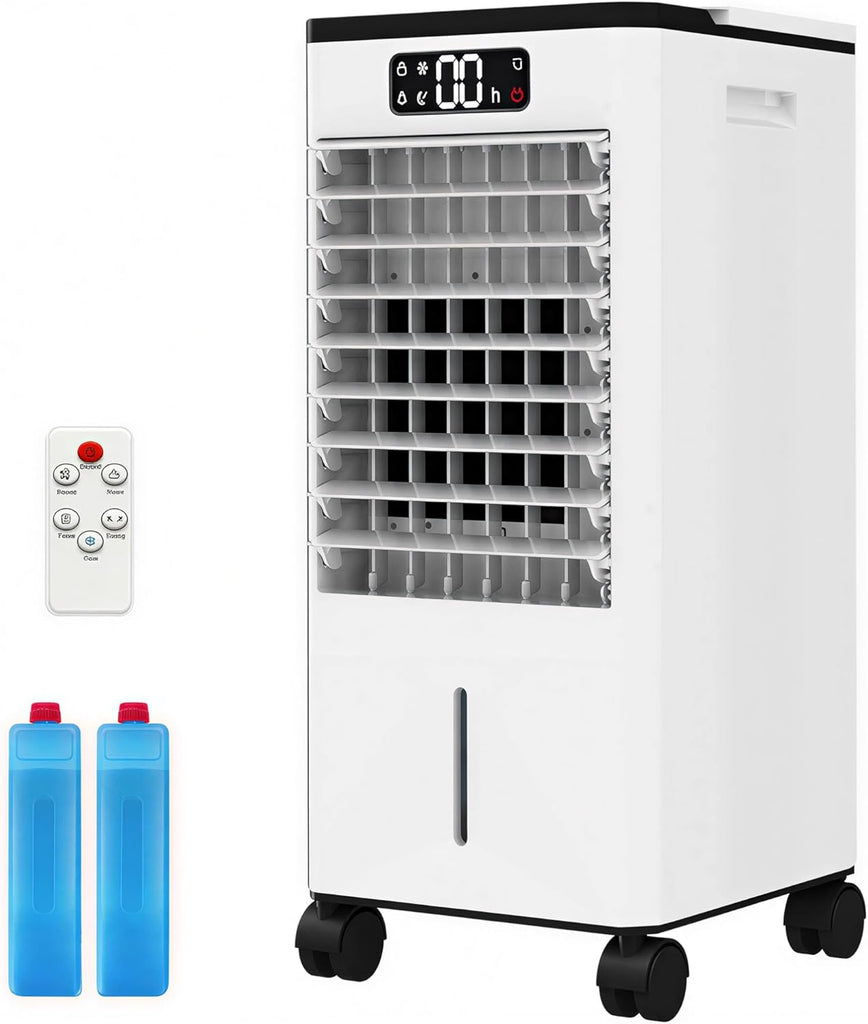 7L Evaporative Air Cooler with Remote Control, 3-IN-1 Portable Swamp CoolerHome Office Garage