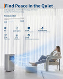 10000BTU Portable Air Conditioner,Up to 450 Sq.Ft. Remote Control Silent Portable AC Unit, Dehumidifier,Fan