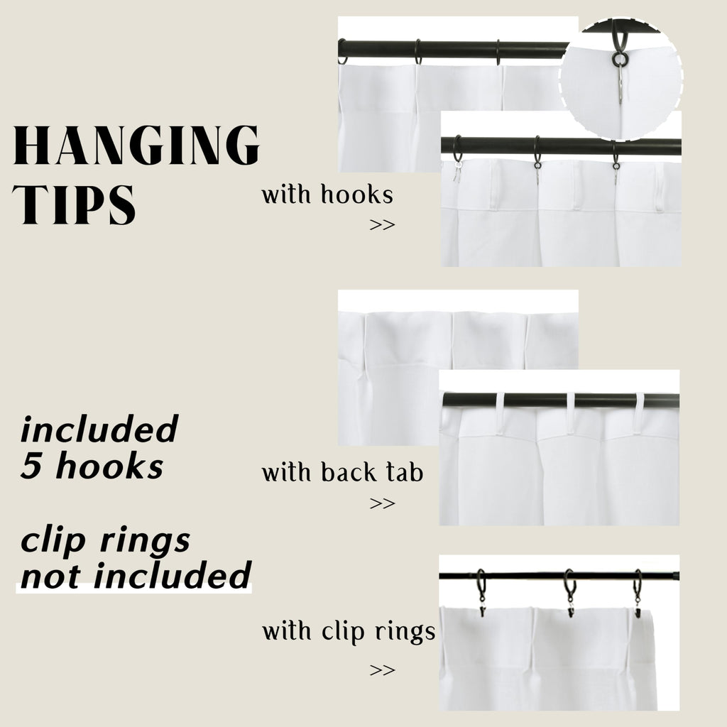 Kitchen Window Curtains Over Sink, Pinch Pleat Linen Sheer Short Back Door Curtains for Inside House Front Door Window