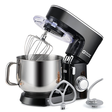 Stand Mixer 8.5 QT, 900 Watt Heavy Dough Mixer Black