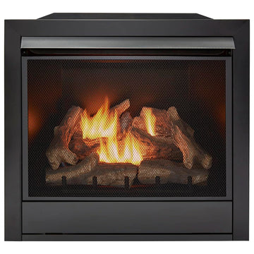 Dual Fuel Ventless Gas Fireplace Insert - 32, 000 BTU, Remote Control - Model# FDI32R