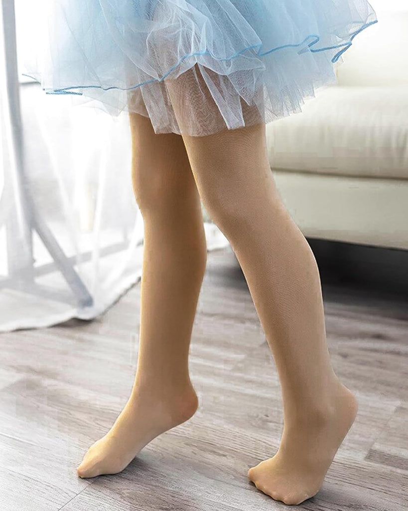 Girls Ballet Dance Tights Footed for Toddler Kid School Class
