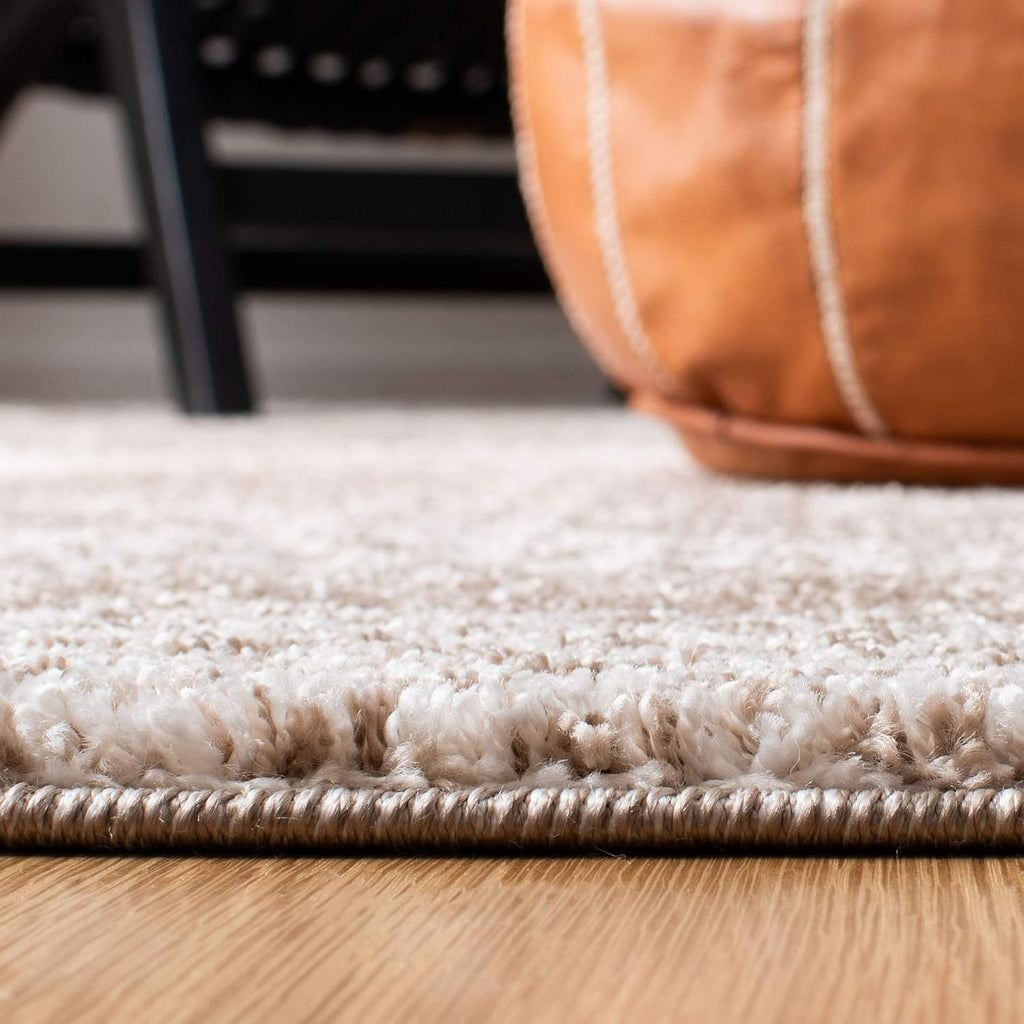 Tunisia Collection Runner Rug - 2' x 8', Tan & Ivory, Moroccan Tribal Design, Non-Shedding & Easy Care, Ideal for