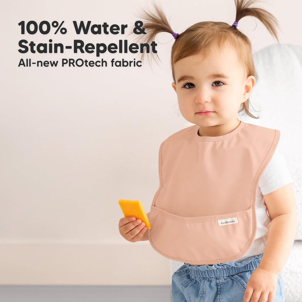 Pack Waterproof Baby Bibs for Eating, Lightweight, Mellow