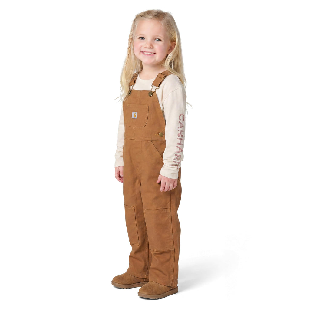 Baby-boys Infant Washed Duck Bib Overall, Brown, .