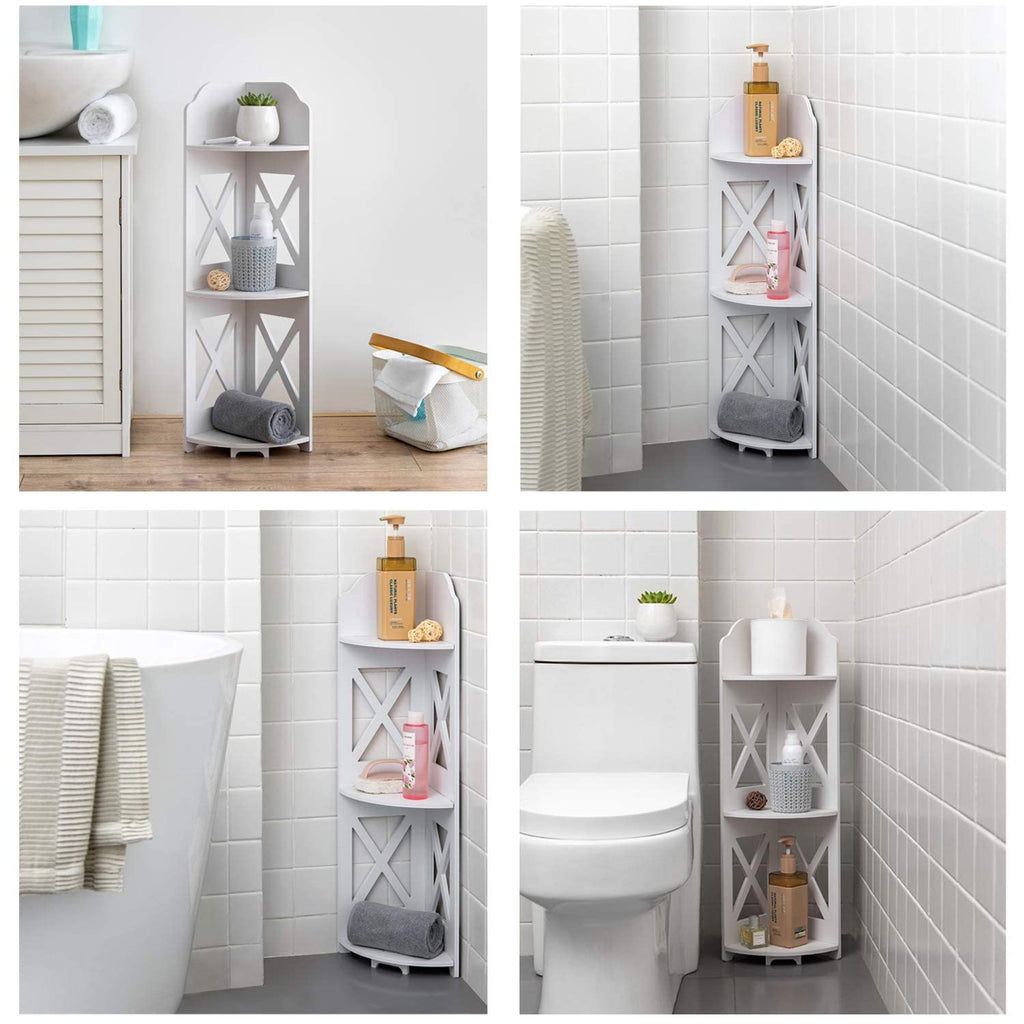 Corner Shelf Small Bathroom: Frees Up 65% Bath Space for Renters