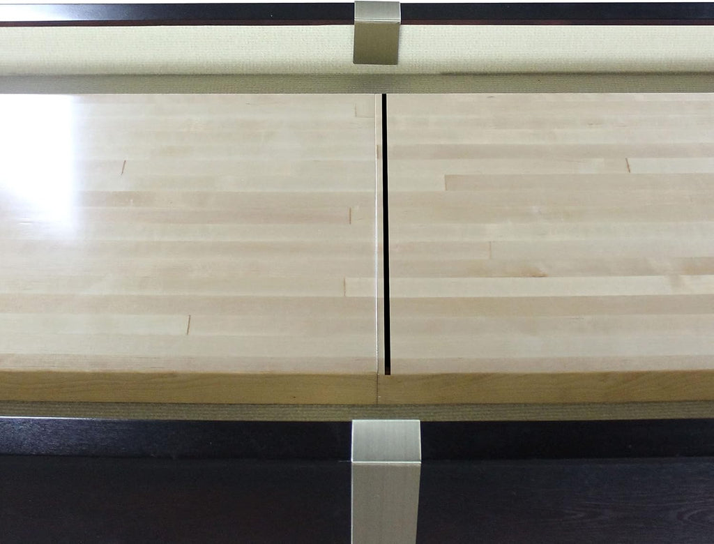 Espresso 16' 2 Piece Construction Shuffleboard Table