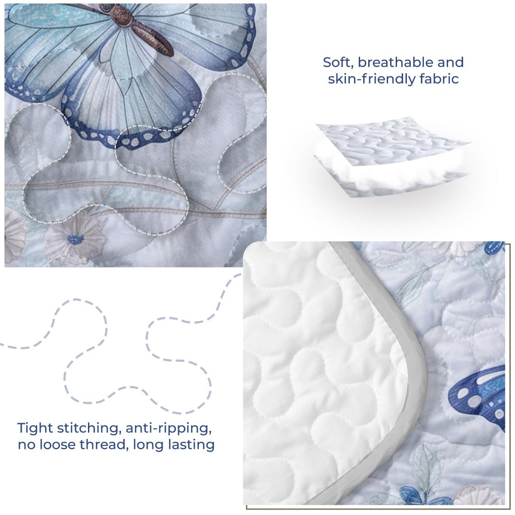 Embroidered Floral Quilt Set Patchwork Bedding Soft Lightweight Bedspread Decorative Quilt Set Cottage