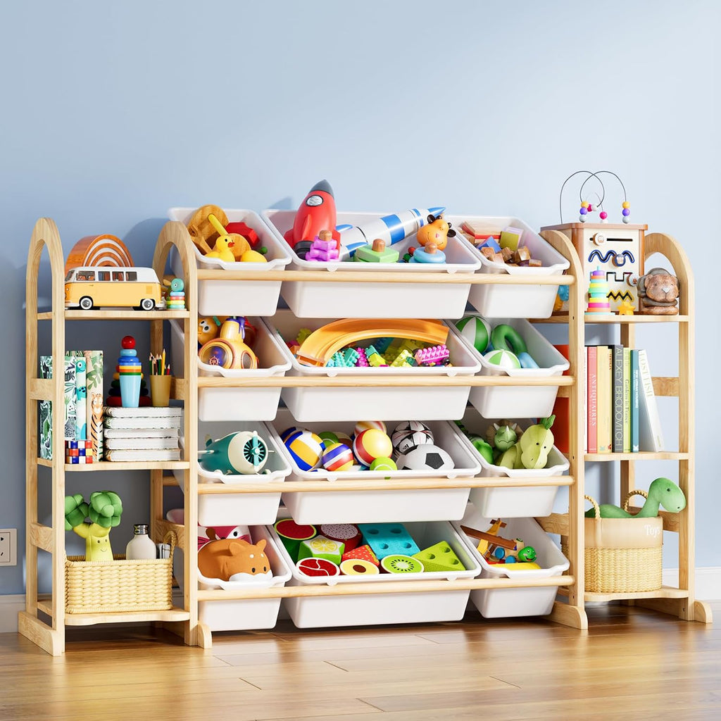 Kids Toy Storage Organizer - Toy Organizers and Storage with 6 Shelves and 12 Bins,Kids Toy Organizer , 53 Inches