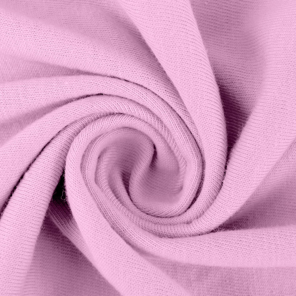 100% Cotton Jersey Fitted Sheet, King, Pink, 16 Inch