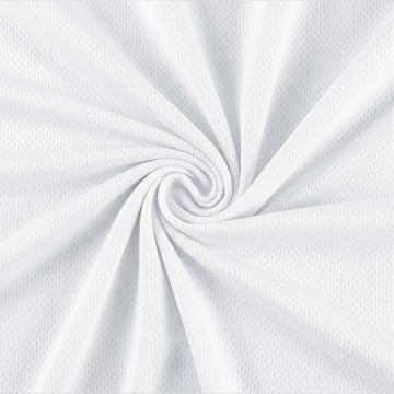 Bird Eye Mesh Jersey Fabric 3 Yards 65 Inch Wide White