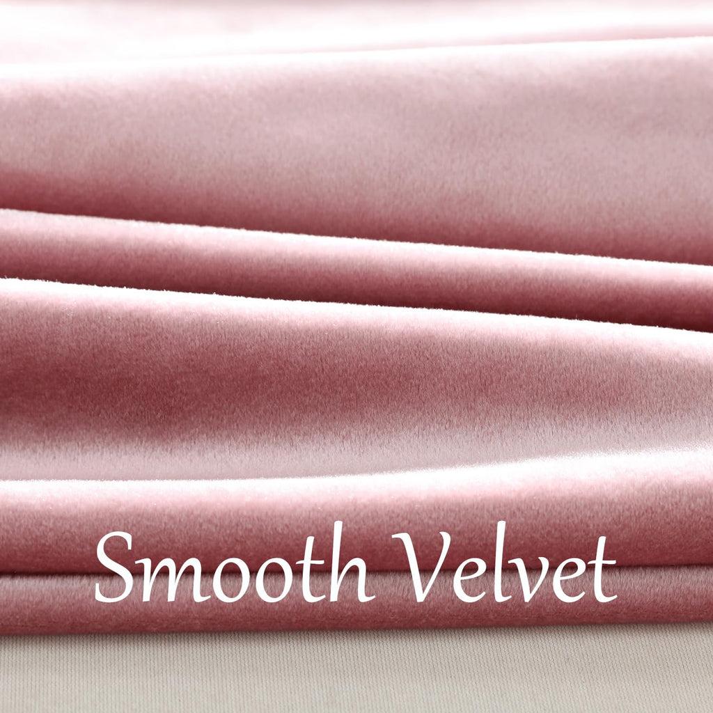 Solid Pink Waterfall Valance with Luxury Tassels, Rod Pocket Elegant Velvet Swag Valance, European Style Window