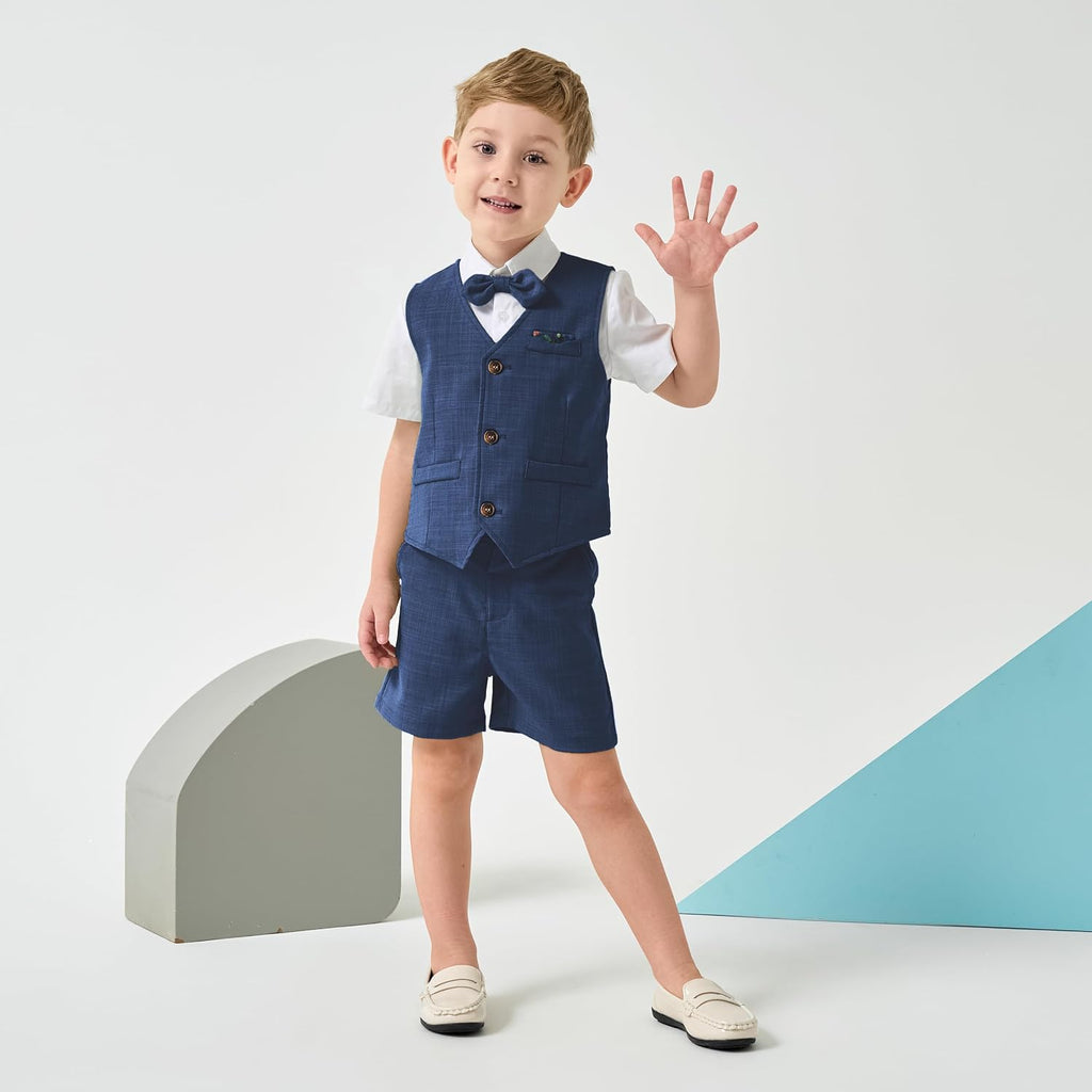 Boys Summer Beach Wedding Guest Ring Bearer Outfit