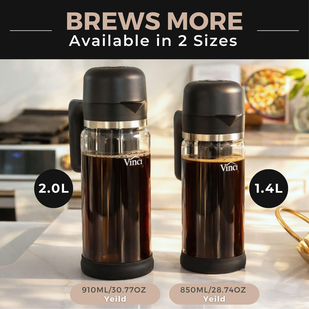 Express Electric Cold Brew Coffee Maker, 10-Minute Fast Brewer (47oz)