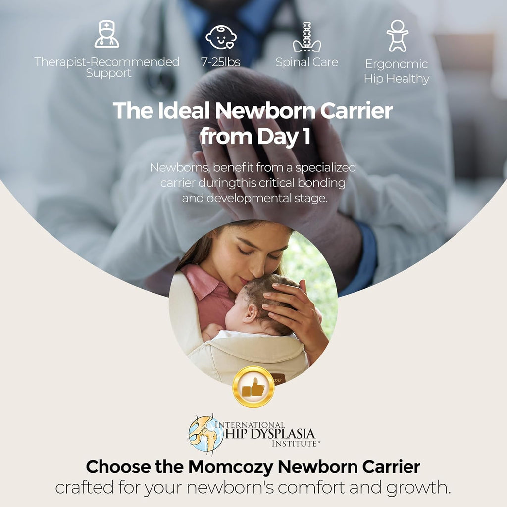 Newborn Carrier WeeSnug- Lightweight and Cozy Comfort for 7-25 lbs