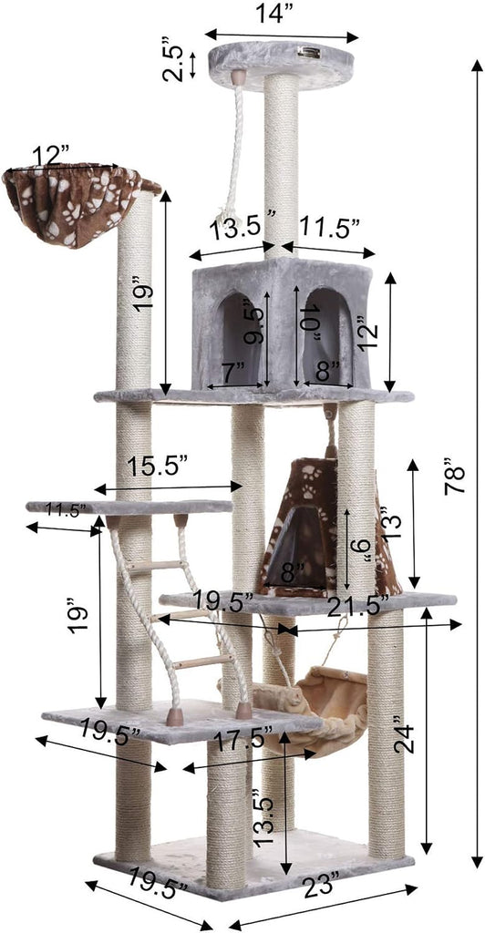Cat Tree, Silver Gray
