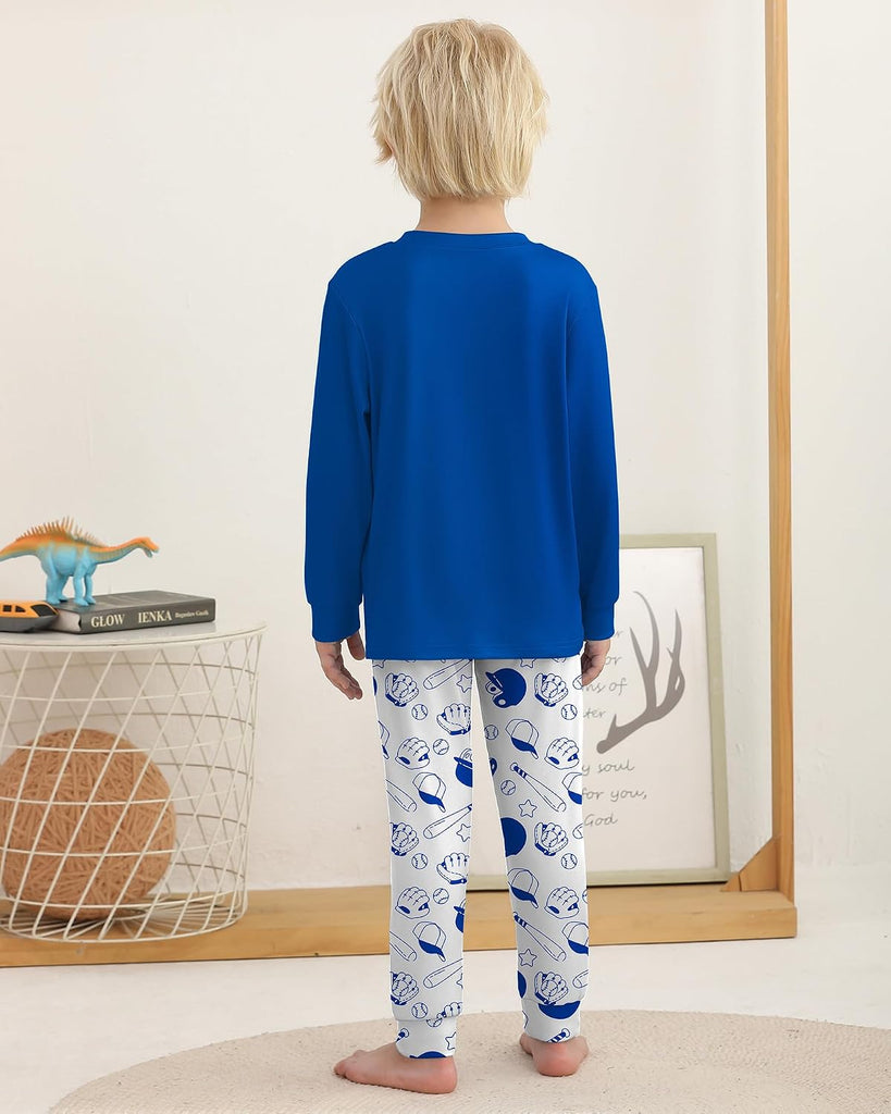 Boys Pajamas 2 Piece Long Sleeve Top and Pants Set Kids