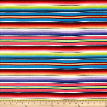 Fiesta Stripe Blue, Fabric by the Yard