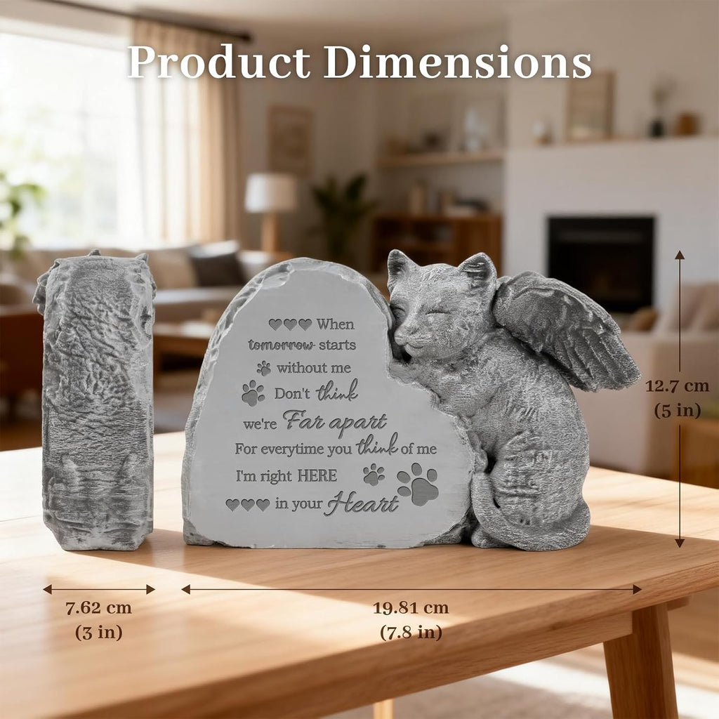 Cat Memorial Gifts for Loss of Cat, Pet Memorial Stone