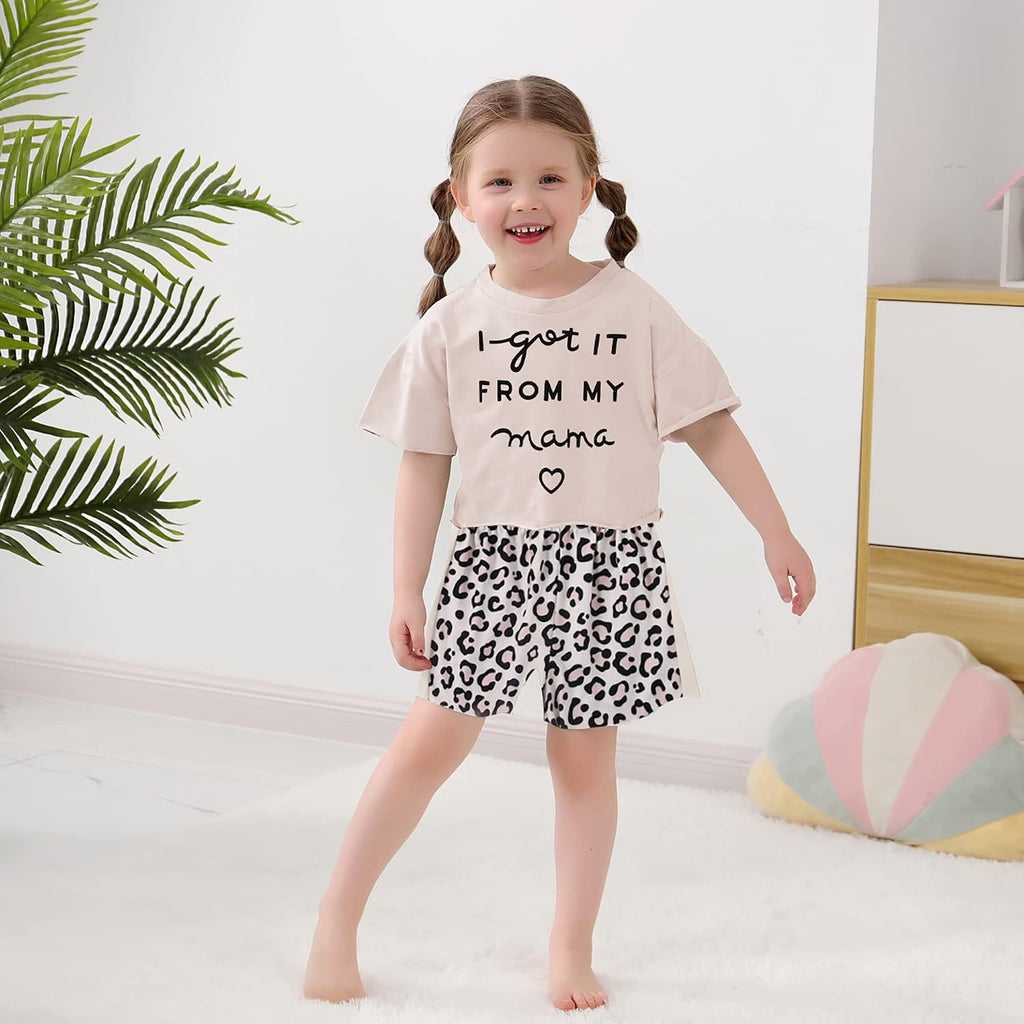 Toddler Baby Girl Clothes Short Sleeve Top+Shorts Summer Outfit