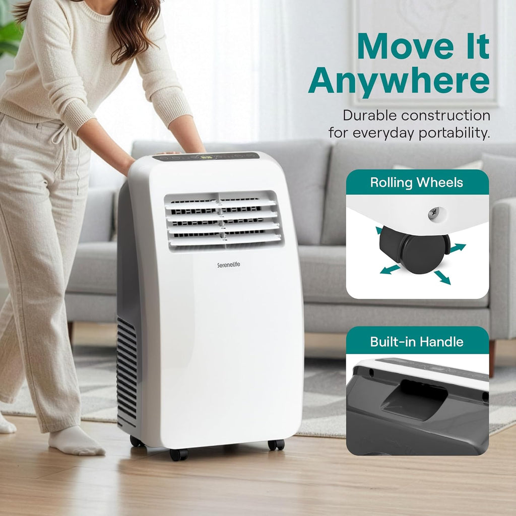 Portable Air Conditioner, Dehumidifier & Fan | 3-in-1 8,000 BTU AC With Temperature Ranges 64°F