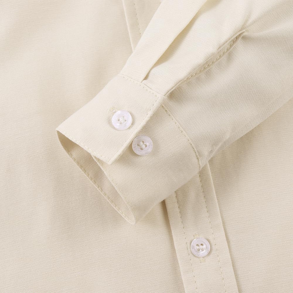 Boys Oxford Shirt Long Sleeve Formal Dress Shirt