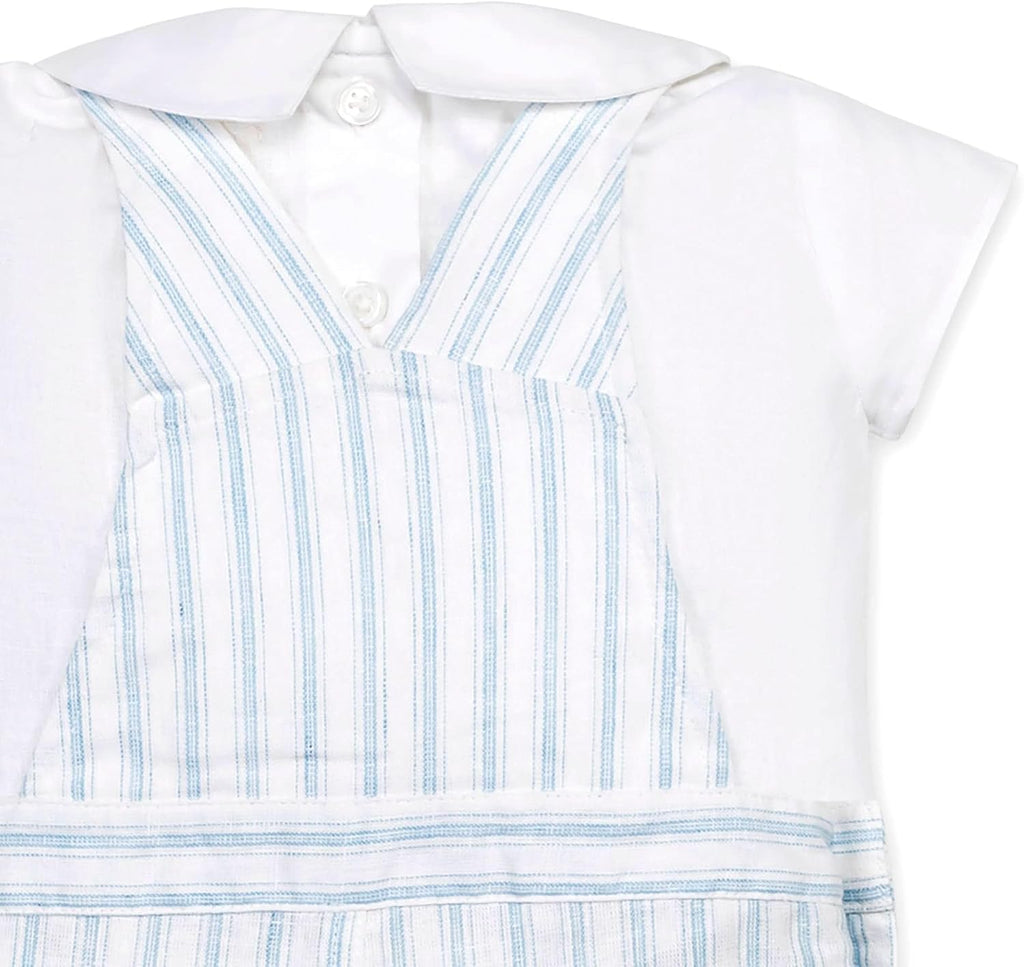 Kids' Layette Baby Boy Woven Bodysuit and Overall Piece Set