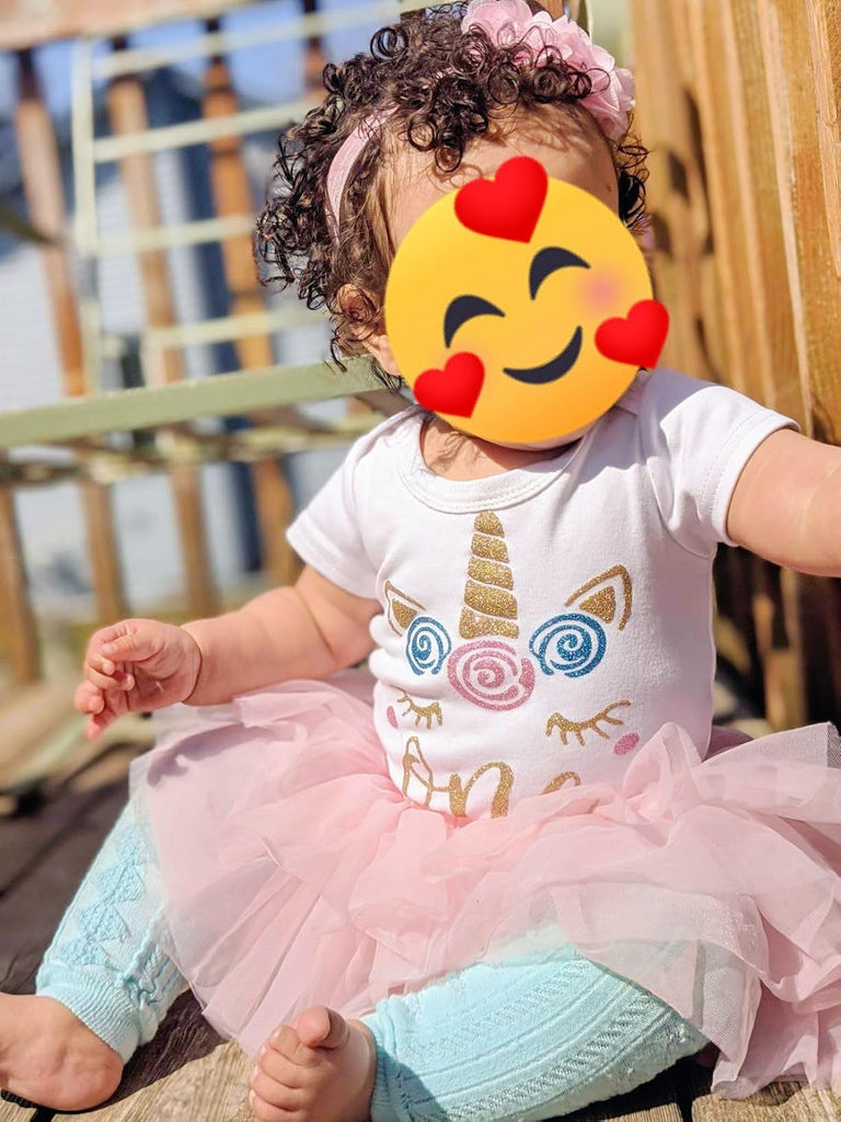 Toddler Tutu Skirt for Baby Girl with Diaper Cover, Soft Baby Tutu Dress with Flower Headband