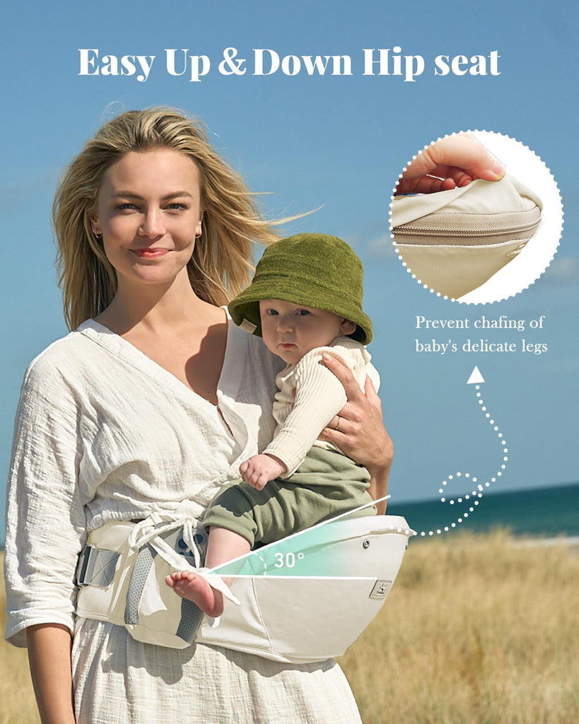 Safety-Certified in-1 Baby Carrier Newborn to Toddler, White